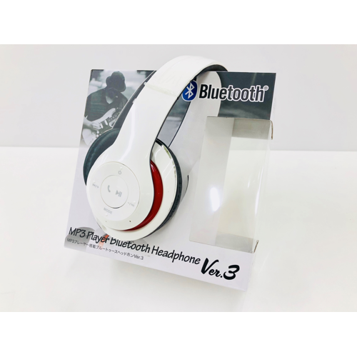 (アウトレット)【A.白】MP3プレーヤー搭載BTヘッドホンver.3