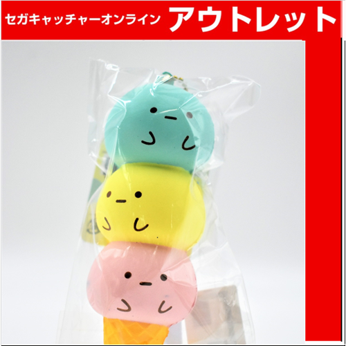 【A.たぴおかトリプル】すみっコぐらし みにっコアイスぷにぷにマスコット