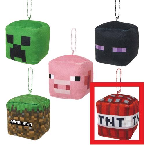 【E.ＴＮＴ】マインクラフト キューブボールチェーンマスコット　