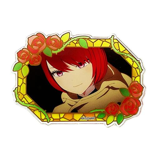 【H.カフ(赤薔薇枠)】死神坊ちゃんと黒メイド アクリルバッジ