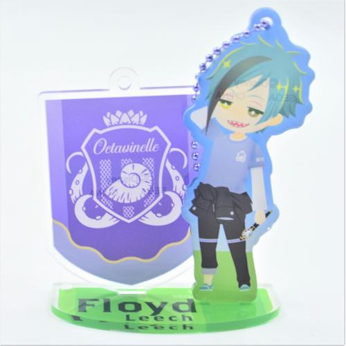 【C.フロイド・リーチ】ディズニー ツイステッドワンダーランド デフォルメキャラクター運動着アクリルスタンドチャームVol.2