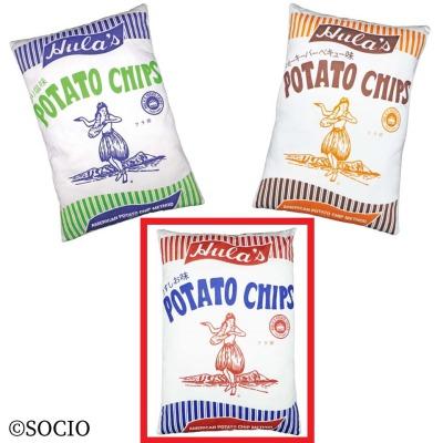 【A.うすしお】フラ印ポテトチップスBIGクッション