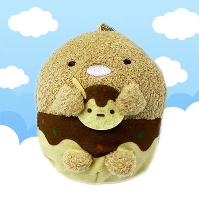【C.とんかつ】すみっコぐらし たこ焼きマスコットキーチェーン