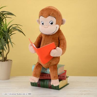 おさるのジョージ メガジャンボ絵本ぬいぐるみ
