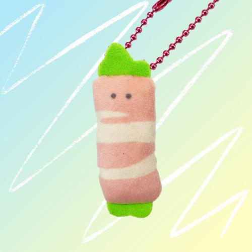 【D.あすぱらべーこん】つぶらな瞳のお弁当箱 ぷちマスコットボールチェーン