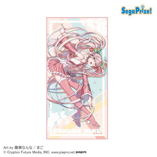【A.藤実なんなVer.】初音ミクシリーズ プレミアムバスタオル“桜ミク”2022
