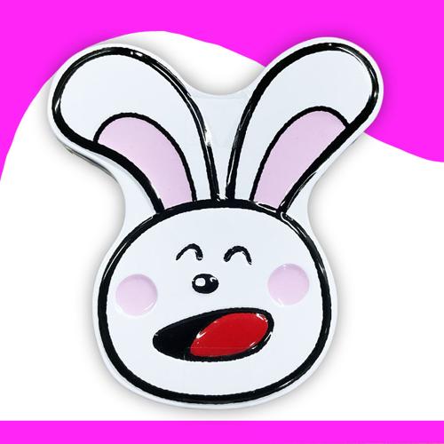 【B.うさぎ】ギンビスたべっ子どうぶつフェイスダイカット缶※賞味期限2022.6.24