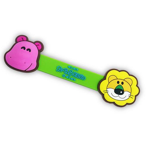 [B.Hippo & Lion]Tabecco Animal Rubber Cord Holder