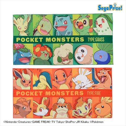 ポケットモンスター プレミアムバスタオル～くさ＆ほのお～