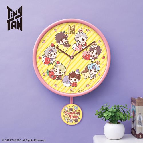 TinyTAN Sweet Time プレミアムスイングウォールクロック
