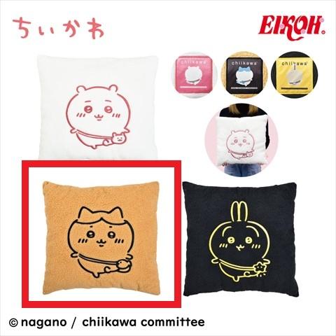 【B.ハチワレ】ちいかわもこもこスクエアクッション