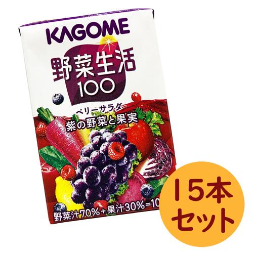 【ベリーサラダ15本セット】カゴメ野菜生活ミニパック ※賞味期限2026.1.2
