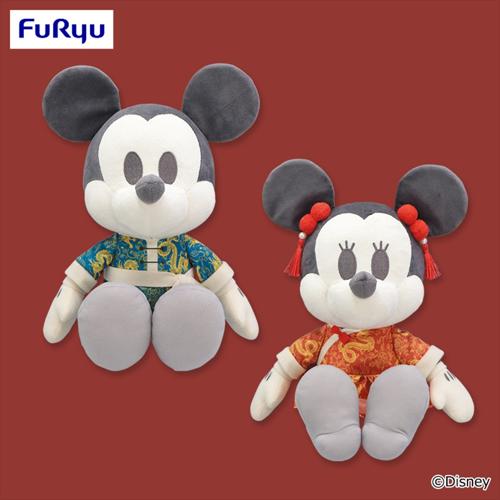 ミッキー＆ミニー デココレ チャイナ服BIGぬいぐるみ