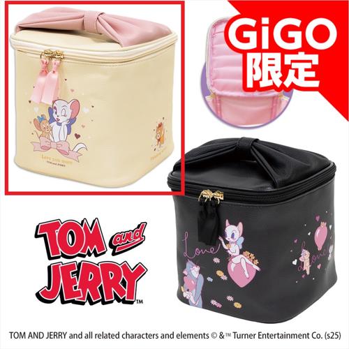 【ホワイト】トムとジェリー バニティバッグ ～GiGO限定～