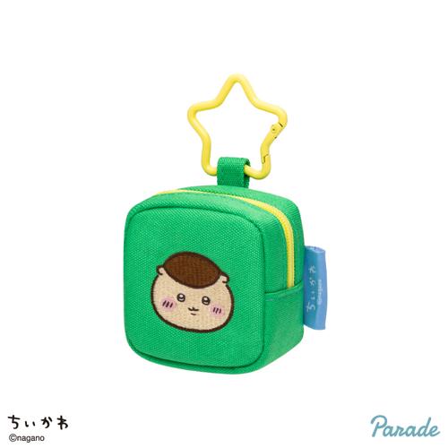【くりまんじゅう】ちいかわ カラビナつき刺繍スクエアミニポーチ