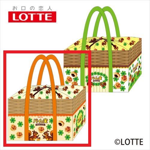 【オレンジ】ロッテ パイの実 保温保冷レジカゴバッグ