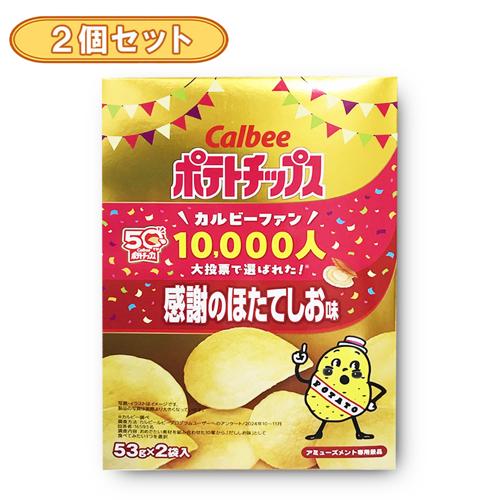 【2個セット】AMトレジャーBOX2 ポテトチップス感謝のほたてしお味 ※賞味期限2026.2.28