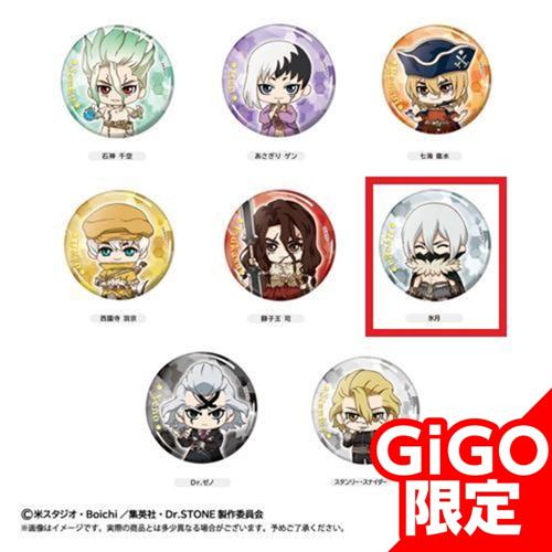 【氷月】Dr.STONE ミニキャラ缶バッジ ～GiGO限定～