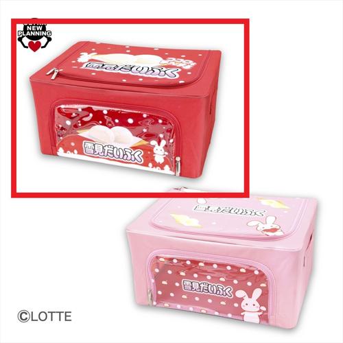 【レッド】ロッテ雪見だいふく 窓付き収納ケース