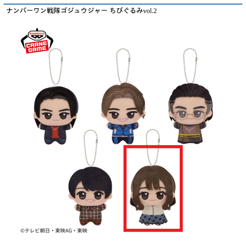 【一河角乃】ナンバーワン戦隊ゴジュウジャー ちびぐるみvol.2