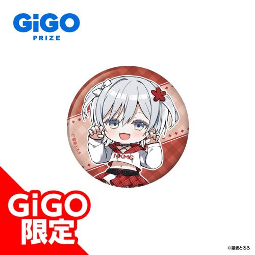 ★【デフォルメ赤白】猫麦とろろ 缶バッジ～GiGO限定～