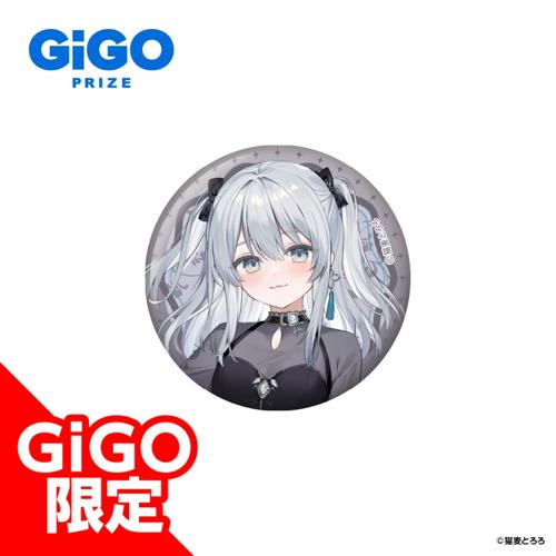 ★【等身黒銀】猫麦とろろ 缶バッジ～GiGO限定～