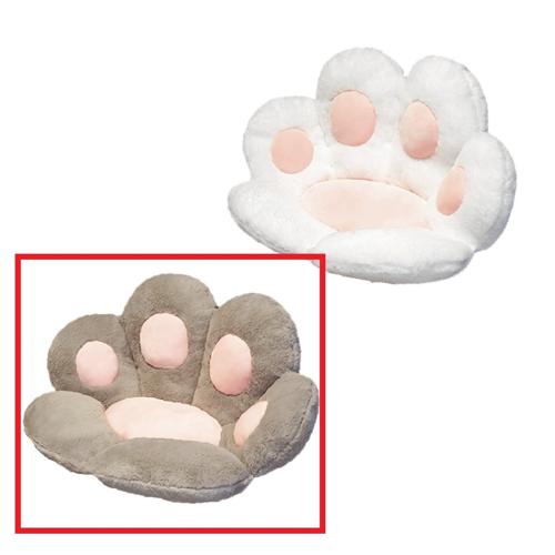 【茶色】ふわふわ肉球クッション