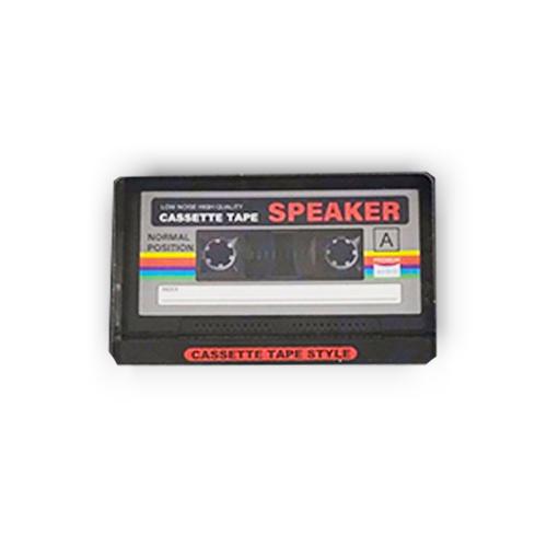 【ブラック】カセットテープ型ワイヤレススピーカー