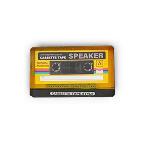 【イエロー】カセットテープ型ワイヤレススピーカー