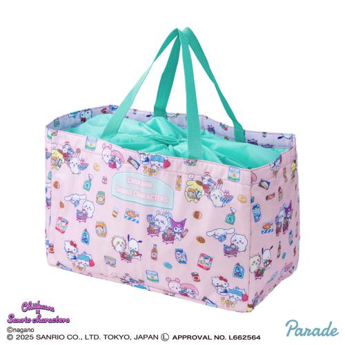 【ピンク】ちいかわ×サンリオキャラクターズ レジかごバッグ