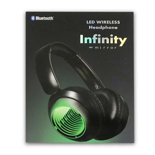 【ブラック】LEDワイヤレスヘッドホン　INFINITY