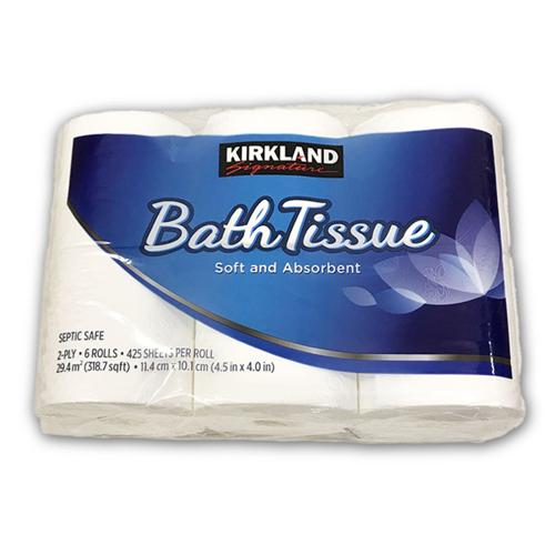 【6ロール】 カークランドシグネチャー トイレットペーパー2枚重ね