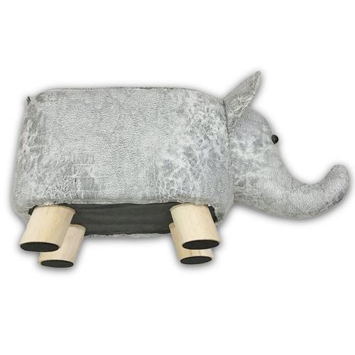 【ゾウ(ライトグレー)】アニマルスツール(S)