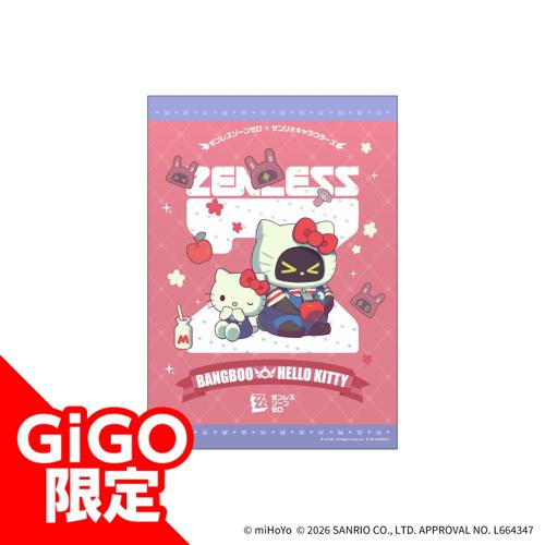 【ボンプ×ハローキティ】ゼンレスゾーンゼロ×サンリオキャラクターズ メタルポスター～GiGO限定～