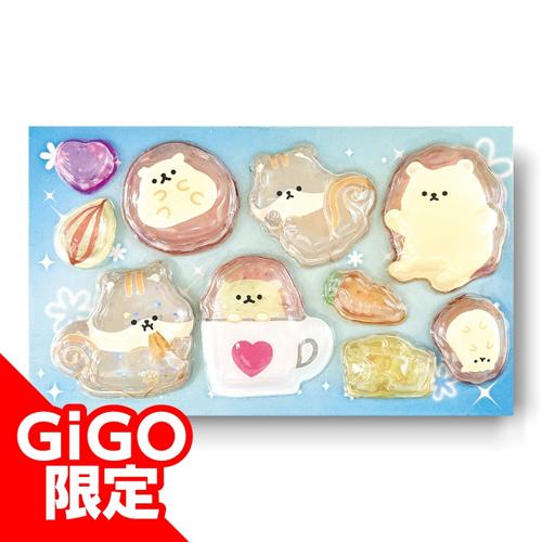 【ハリネズミ×リス】とてとてフレンズうるちゅるシールmini～GiGO限定～