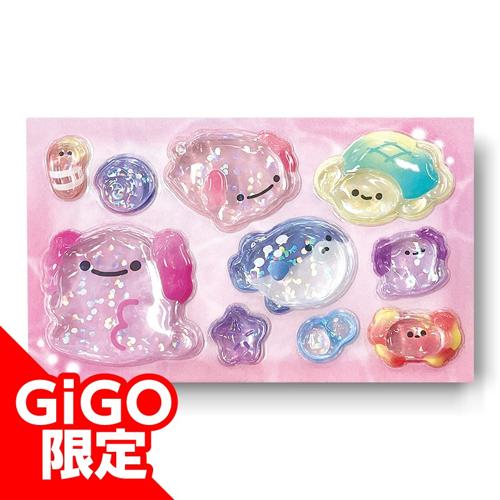 【ウーパールーパー】ぷかぷかフレンズうるちゅるシールmini～GiGO限定～