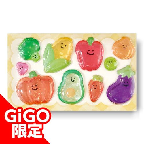 【おやさい】のこさず食べてねうるちゅるシールmini～GiGO限定～