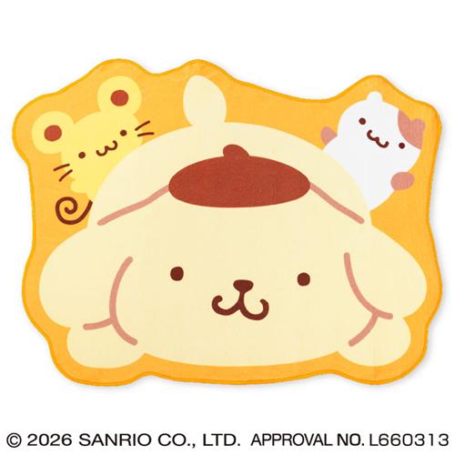 ポムポムプリン 特大ダイカットマット