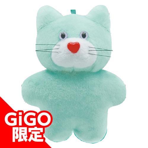 【ねこ（水色）】mojojojo マスコットぬいぐるみ vol.3 ～GiGO限定～