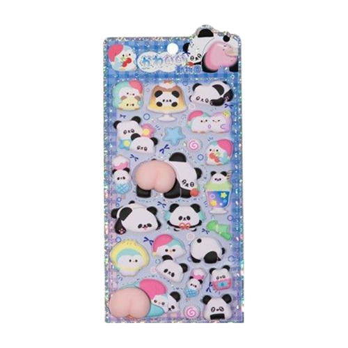 【パンダ×ペンギン】パンダぷるぷる肉球おしりシール