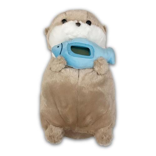 【うそやん】カワウソうそやんぬいぐるみ時計