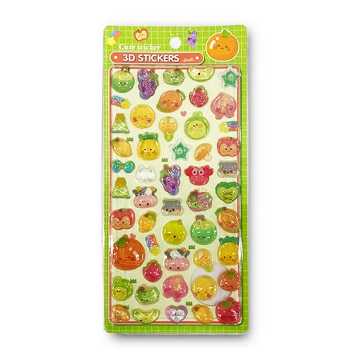 【グリーン】ぷくキラスイートシール