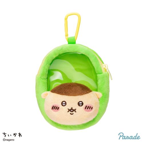 【くりまんじゅう】ちいかわ 窓付きおかおミニポーチ