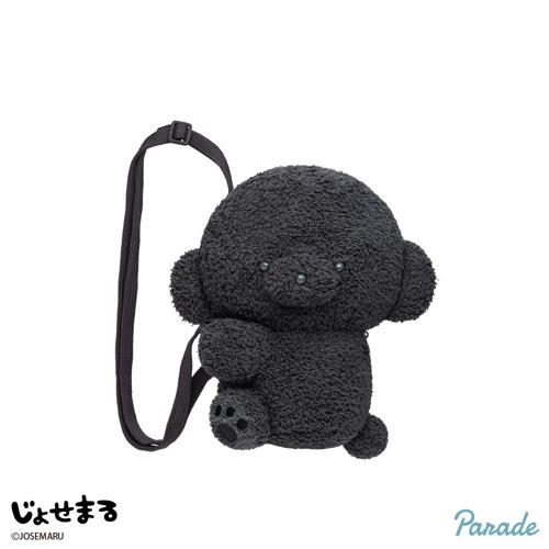 【じょせまる(くろ)】じょせまる ぬいぐるみポシェット