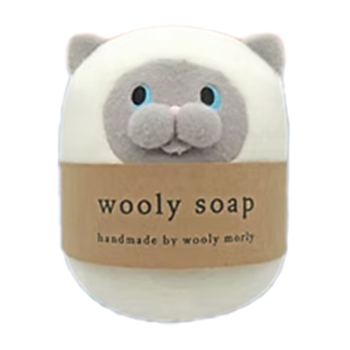 【シャム】WoolyMorlyねこせっけん BIGぬいぐるみ2