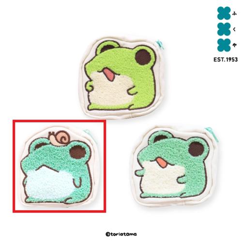 【ぽこ】ただのかえるたち ダイカットポーチ
