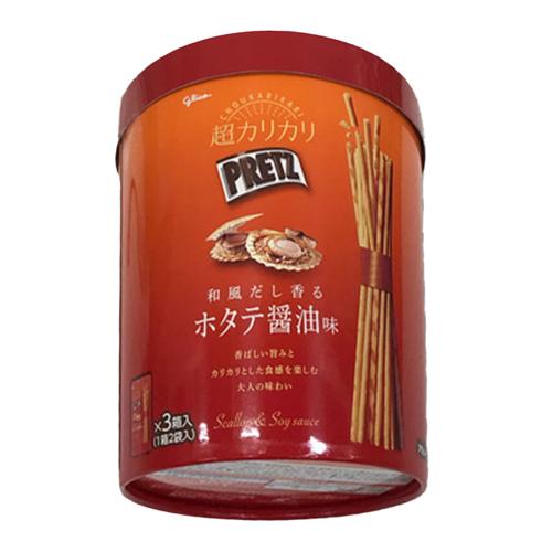 【和風だし香るホタテ醤油味】超カリカリプリッツバーレルBOX※賞味期限2027.2.28