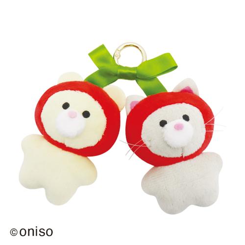 【さくらんぼペアB】oniso いちご＆さくらんぼペアマスコット