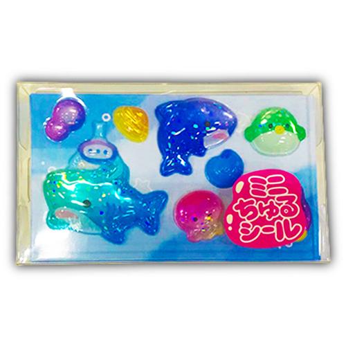 【サメ】海のいきものミニちゅるシール