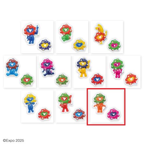 【アソートJ】EXPO2025 ミャクミャク ぷっくりシール